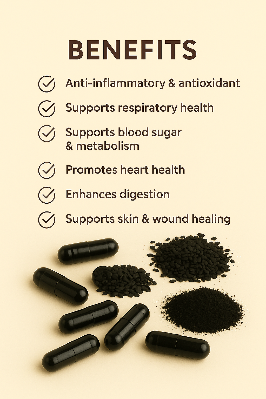 Black Seed / Nigella Sativa Capsules